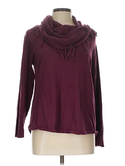Pre-owned Style & Co Pullover Sweater In Burgundy