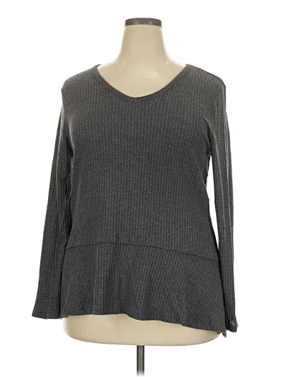 Pre-owned Style & Co Pullover Sweater In Gray