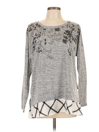 Pre-owned Style & Co Pullover Sweater In Gray