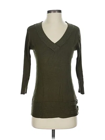 Pre-owned Style & Co Pullover Sweater In Green