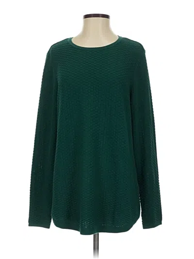 Pre-owned Style & Co Pullover Sweater In Green