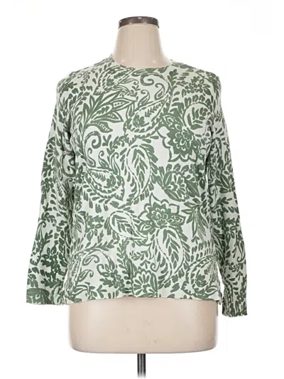 Pre-owned Style & Co Pullover Sweater In Green