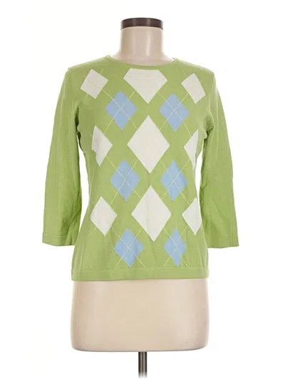 Pre-owned Style & Co Pullover Sweater In Green
