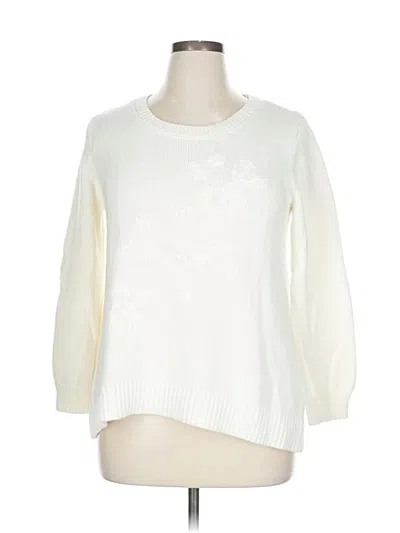 Pre-owned Style & Co Pullover Sweater In Ivory