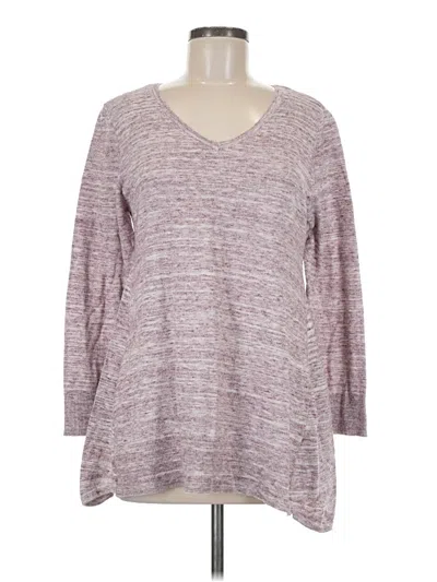 Pre-owned Style & Co Pullover Sweater In Purple