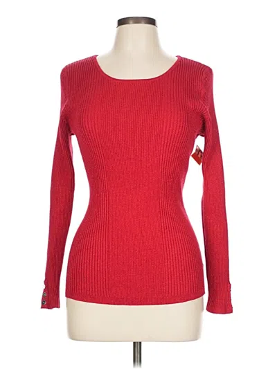 Pre-owned Style & Co Pullover Sweater In Red
