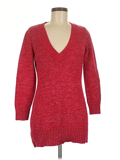 Pre-owned Style & Co Pullover Sweater In Red