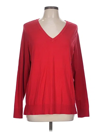 Pre-owned Style & Co Pullover Sweater In Red