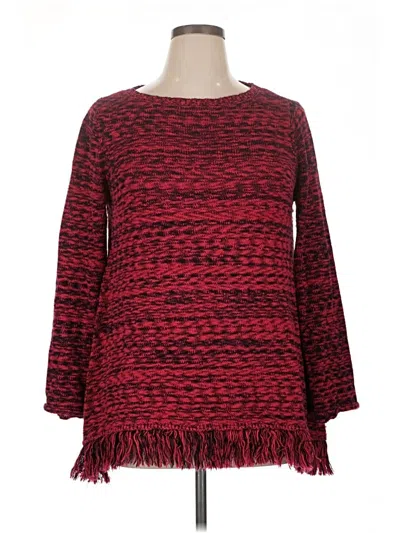 Pre-owned Style & Co Pullover Sweater In Red