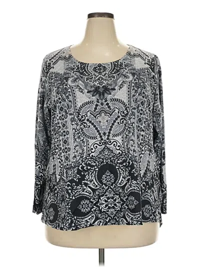 Pre-owned Style & Co Pullover Sweater In Silver