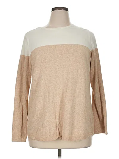 Pre-owned Style & Co Pullover Sweater In Tan