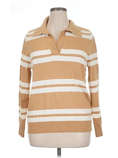Pre-owned Style & Co Pullover Sweater In Tan