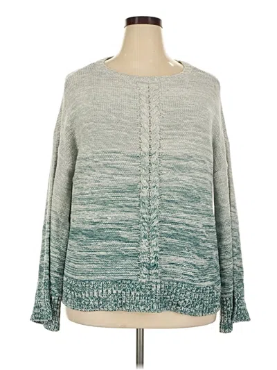 Pre-owned Style & Co Pullover Sweater In Teal
