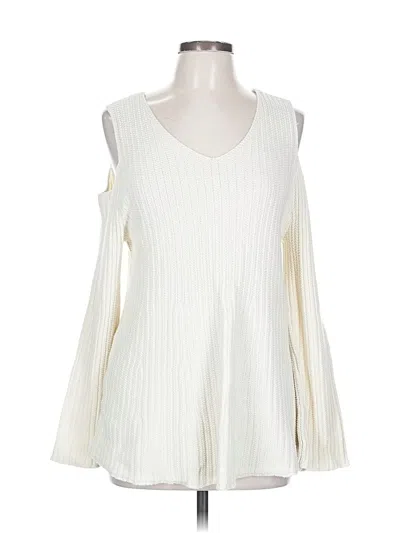 Pre-owned Style & Co Pullover Sweater In White
