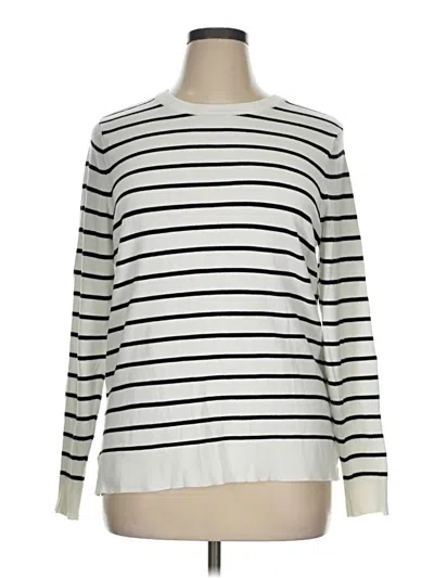 Pre-owned Style & Co Pullover Sweater In White