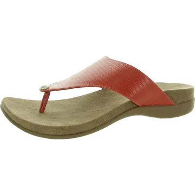 Style & Co Riioo Womens Faux Leather Slip On Flip-flops