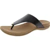 Style & Co Riioo Womens Faux Leather Slip On Flip-flops In Multi