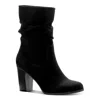 Style & Co Saraa Boots Women's Black Block Heel Mid-calf Bootie Lion139 In Black