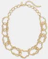 Style & Co Sculptural Link Statement Necklace, 18" + 3" Extender, Macy's Exclusive In Gold
