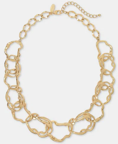 Style & Co Sculptural Link Statement Necklace, 18" + 3" Extender, Macy's Exclusive In Gold