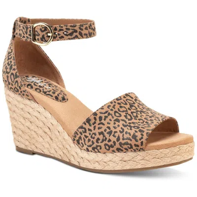 Style & Co Seleene Womens Wedge Sandals In Brown
