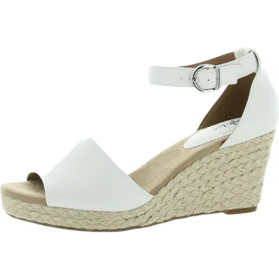 Style & Co Seleene Womens Wedge Sandals In White