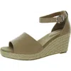Style & Co Seleeney Womens Faux Leather Strappy Espadrilles In Multi