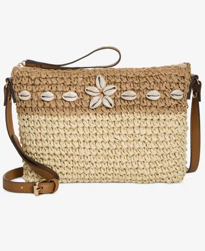 Style & Co Shell Straw Small Crossbody In Seashells Q1 25