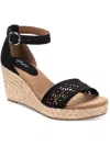 STYLE & CO SHIRLEYY WOMENS FAUX SUEDE PLATFORM WEDGE SANDALS