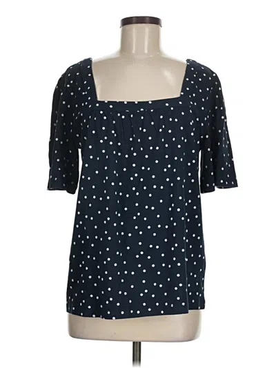 Pre-owned Style & Co Short Sleeve Blouse In Blue