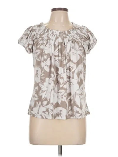 Pre-owned Style & Co Short Sleeve Blouse In Gray