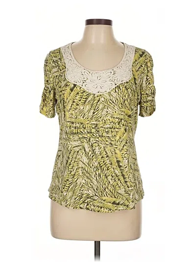 Pre-owned Style & Co Short Sleeve Blouse In Green