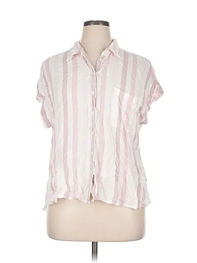 Pre-owned Style & Co Short Sleeve Blouse In Pink
