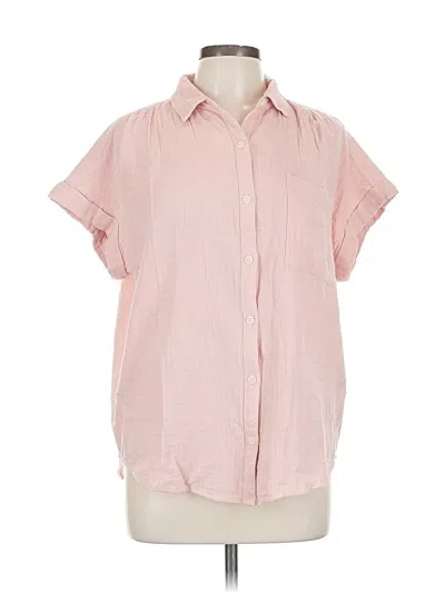 Pre-owned Style & Co Short Sleeve Blouse In Pink