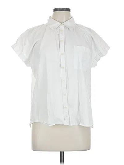 Pre-owned Style & Co Short Sleeve Blouse In White