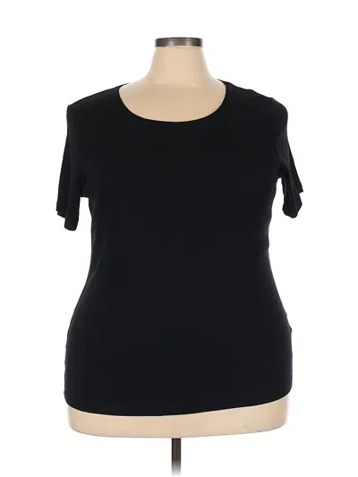Pre-owned Style & Co Short Sleeve T-shirt In Black