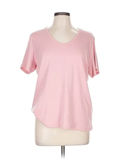 Pre-owned Style & Co Short Sleeve T-shirt In Pink