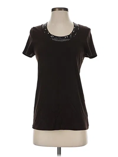 Pre-owned Style & Co Short Sleeve T-shirt In Black