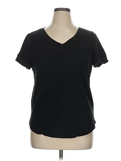 Pre-owned Style & Co Short Sleeve T-shirt In Black