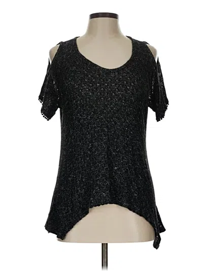 Pre-owned Style & Co Short Sleeve T-shirt In Black