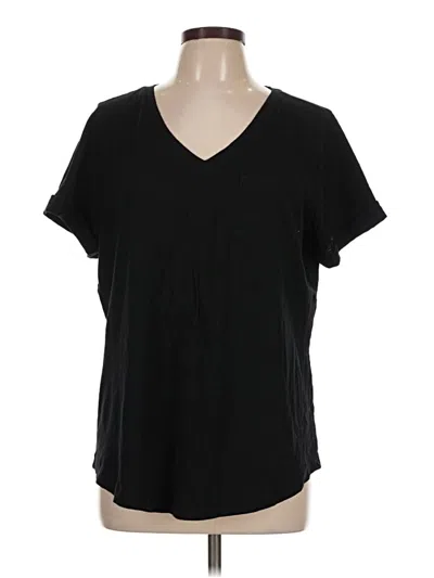 Pre-owned Style & Co Short Sleeve T-shirt In Black