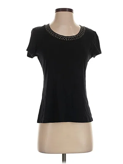 Pre-owned Style & Co Short Sleeve T-shirt In Black