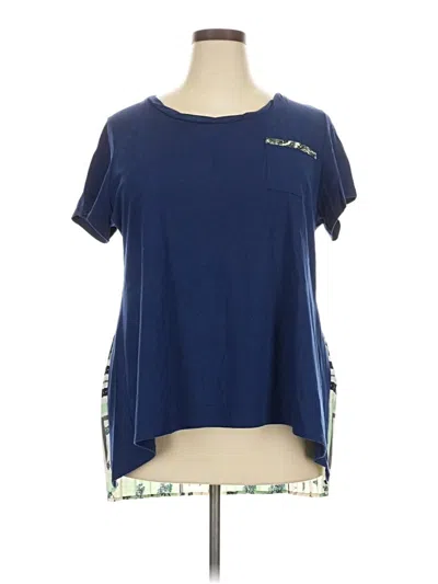 Pre-owned Style & Co Short Sleeve T-shirt In Blue