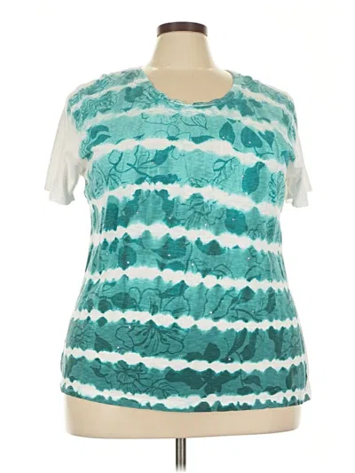 Pre-owned Style & Co Short Sleeve T-shirt In Blue