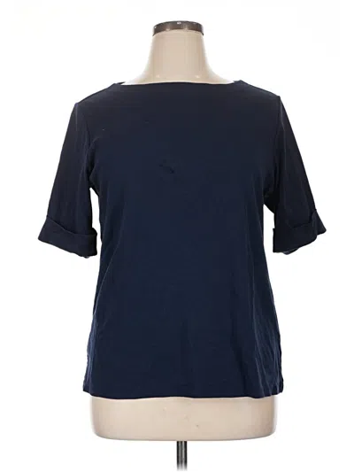 Pre-owned Style & Co Short Sleeve T-shirt In Blue