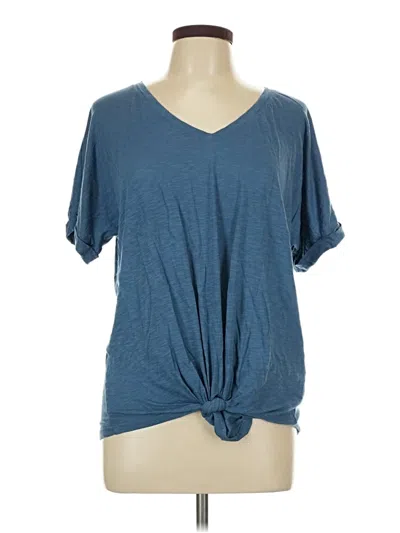 Pre-owned Style & Co Short Sleeve T-shirt In Blue