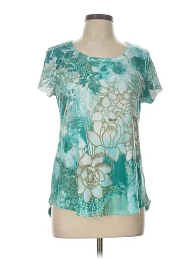 Pre-owned Style & Co Short Sleeve T-shirt In Blue