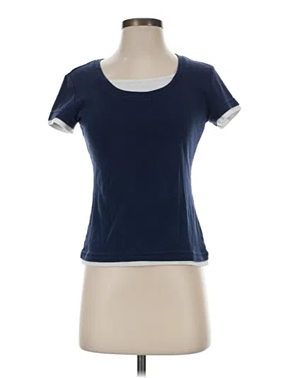 Pre-owned Style & Co Short Sleeve T-shirt In Blue