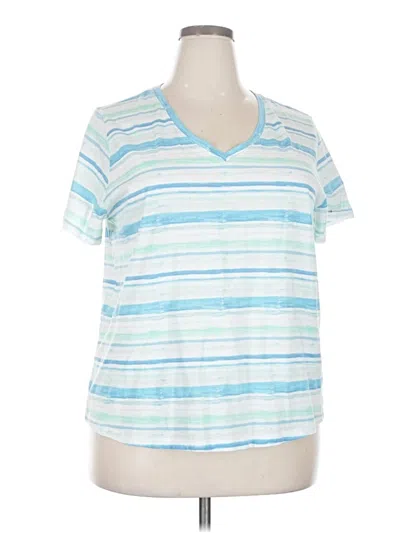 Pre-owned Style & Co Short Sleeve T-shirt In Blue
