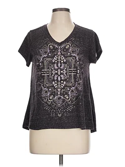 Pre-owned Style & Co Short Sleeve T-shirt In Gray